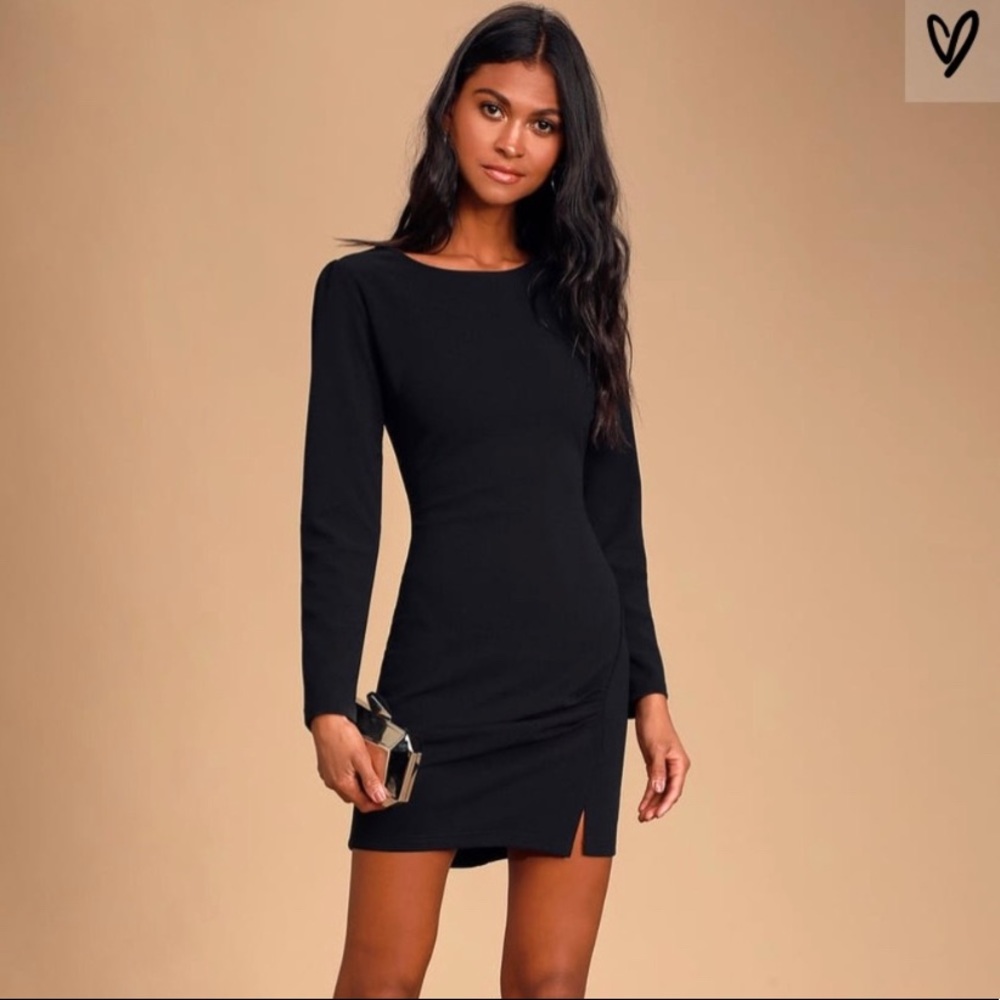 NWOT Lulus Ruched Bodycon Dress HOLIDAY DRESS